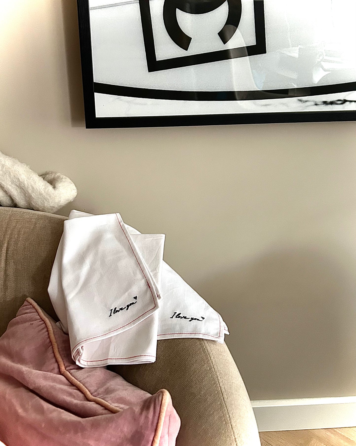 'Love Is Love' napkin - Set of 2