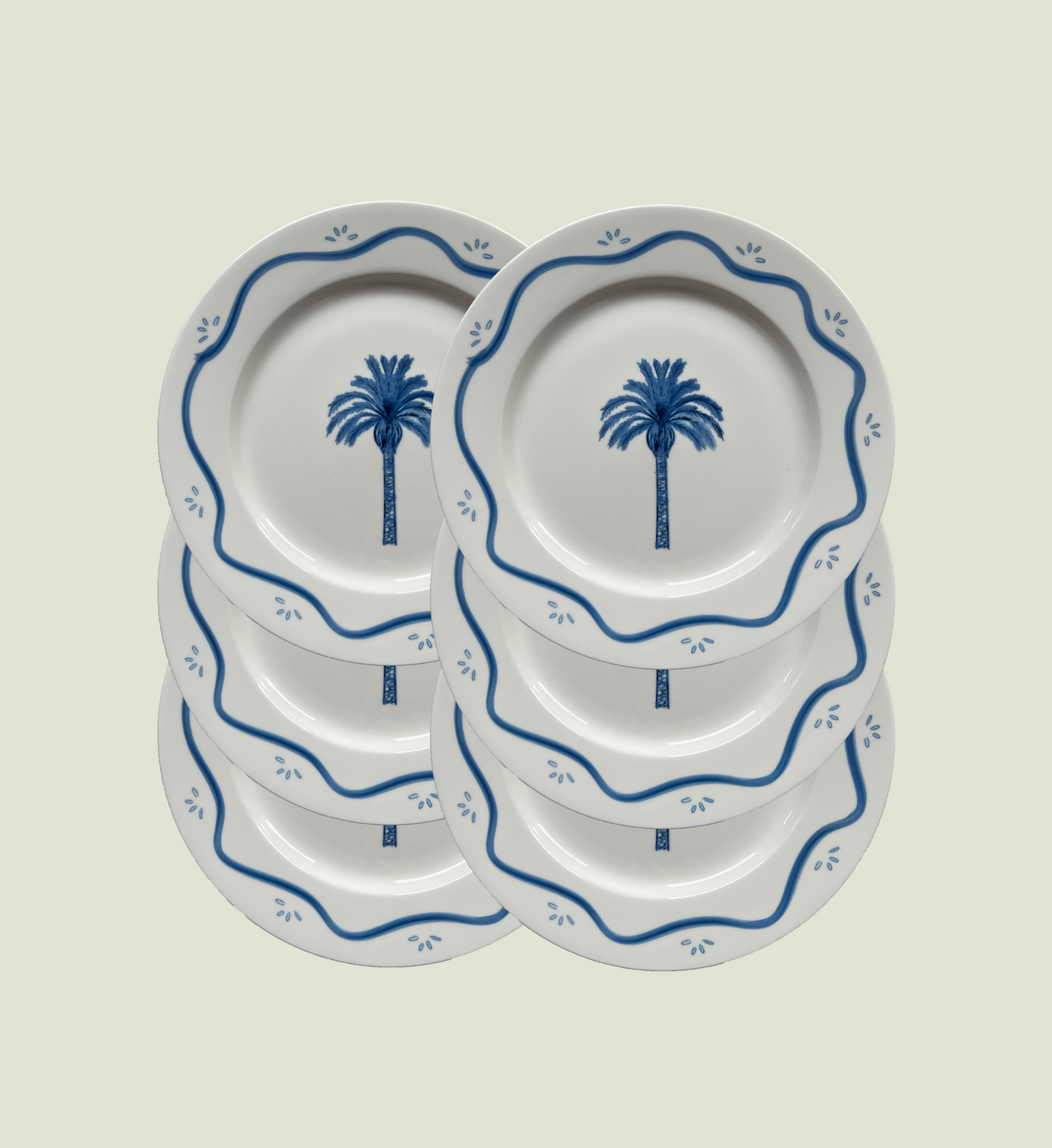 'Meet Me Under The Palms' set of 6