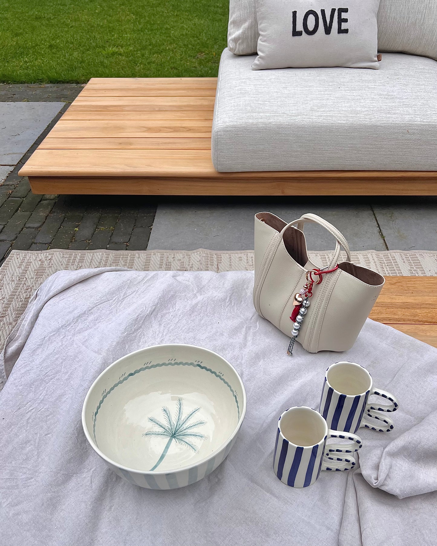 Coconut Palm Serving Bowl