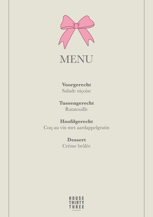 PDF menu design 'Candy Love'